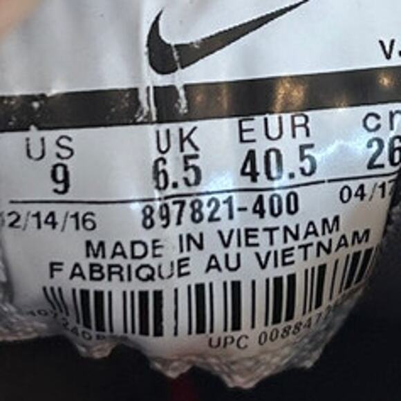 Nike - Zoom Fly - Running Shoes - Blue/Red - Women's - 9 - 897821-400 - Picture 9 of 9